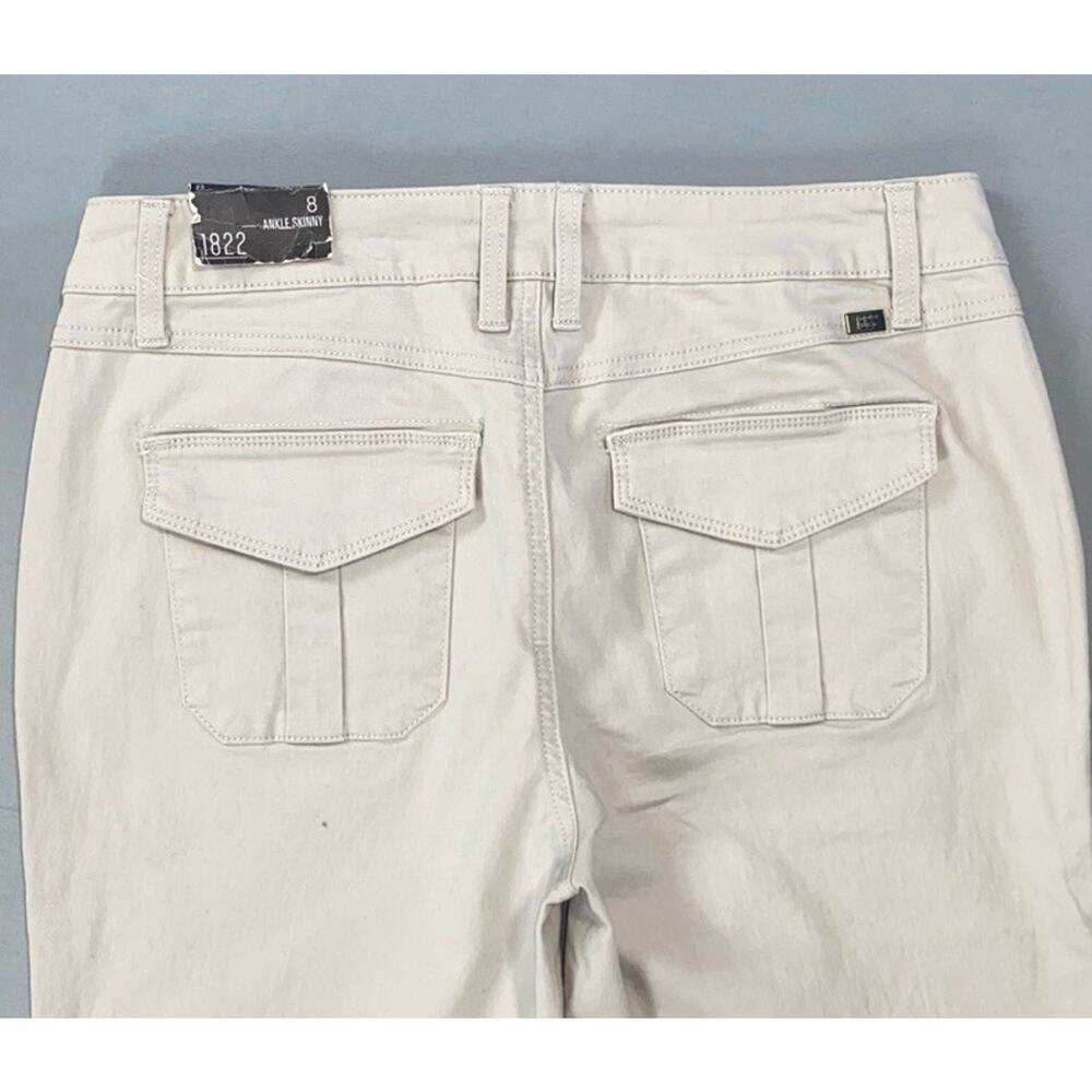 1822 Denim 'Ankle Skinny' Super Soft Flap Pocket Stretch Chino Pants. Women's 8. - Picture 7 of 7